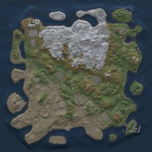 Thumbnail Rust Map: Procedural Map, Size: 4500, Seed: 759048674, 19 Monuments