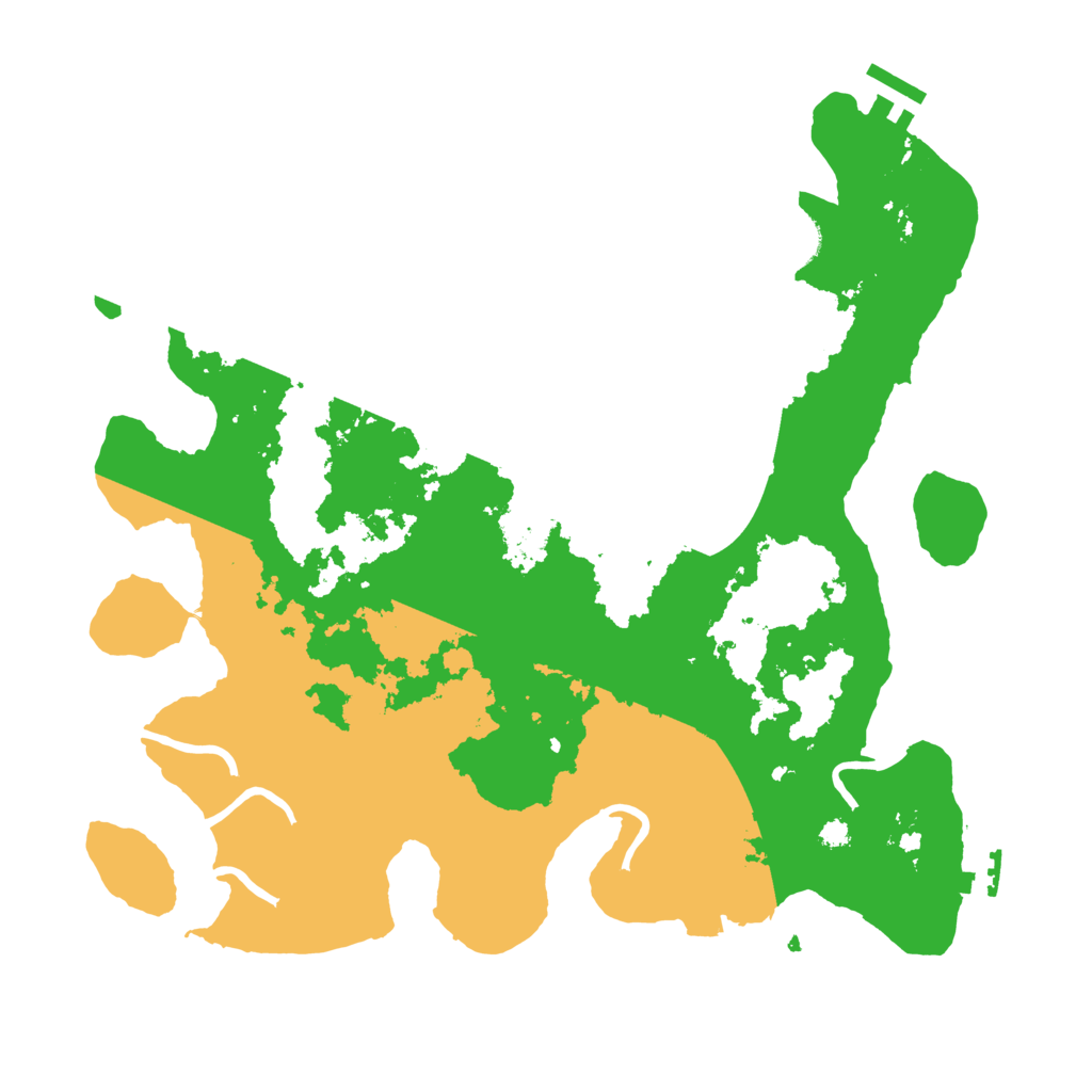 Biome Rust Map: Procedural Map, Size: 3500, Seed: 2042790329