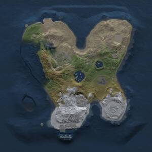 Thumbnail Rust Map: Procedural Map, Size: 2050, Seed: 50000, 7 Monuments