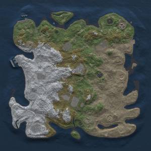 Thumbnail Rust Map: Procedural Map, Size: 4000, Seed: 161045113, 19 Monuments