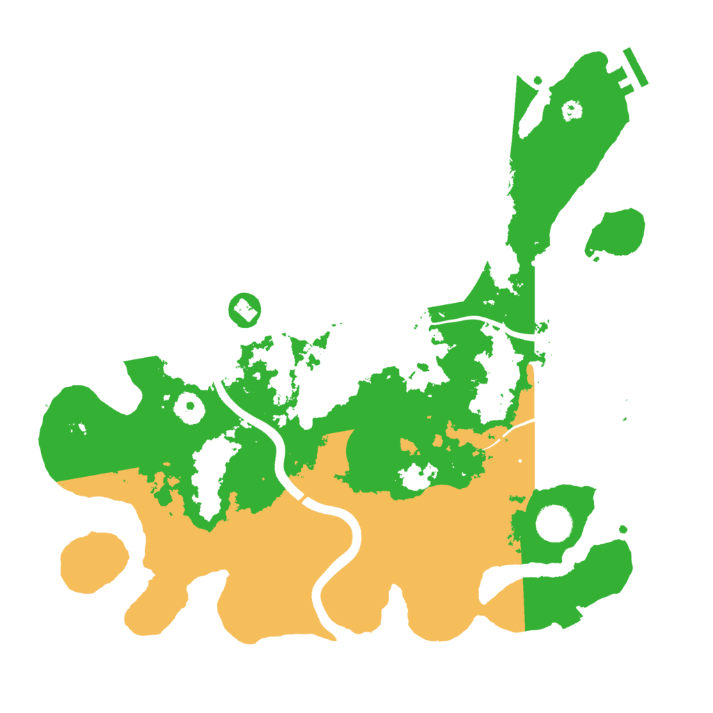 Biome Rust Map: Procedural Map, Size: 3500, Seed: 1157440103