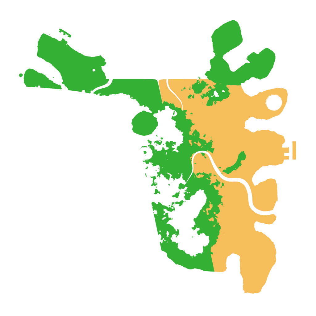 Biome Rust Map: Procedural Map, Size: 3500, Seed: 30992360