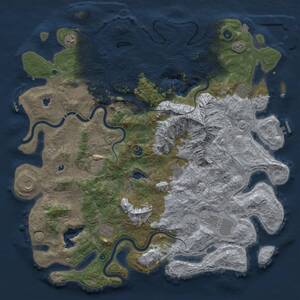 Thumbnail Rust Map: Procedural Map, Size: 5000, Seed: 1082024, 17 Monuments