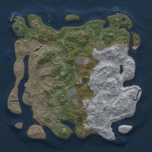 Thumbnail Rust Map: Procedural Map, Size: 4000, Seed: 1824, 18 Monuments