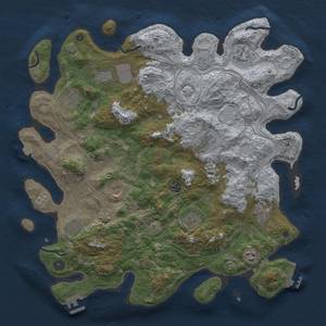 Thumbnail Rust Map: Procedural Map, Size: 4250, Seed: 1159023882, 19 Monuments