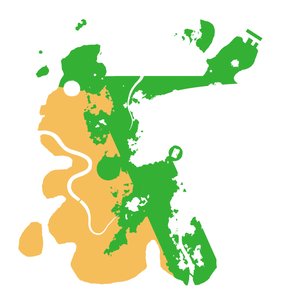 Biome Rust Map: Procedural Map, Size: 3500, Seed: 180925557