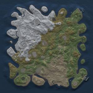 Thumbnail Rust Map: Procedural Map, Size: 4500, Seed: 722438237, 19 Monuments