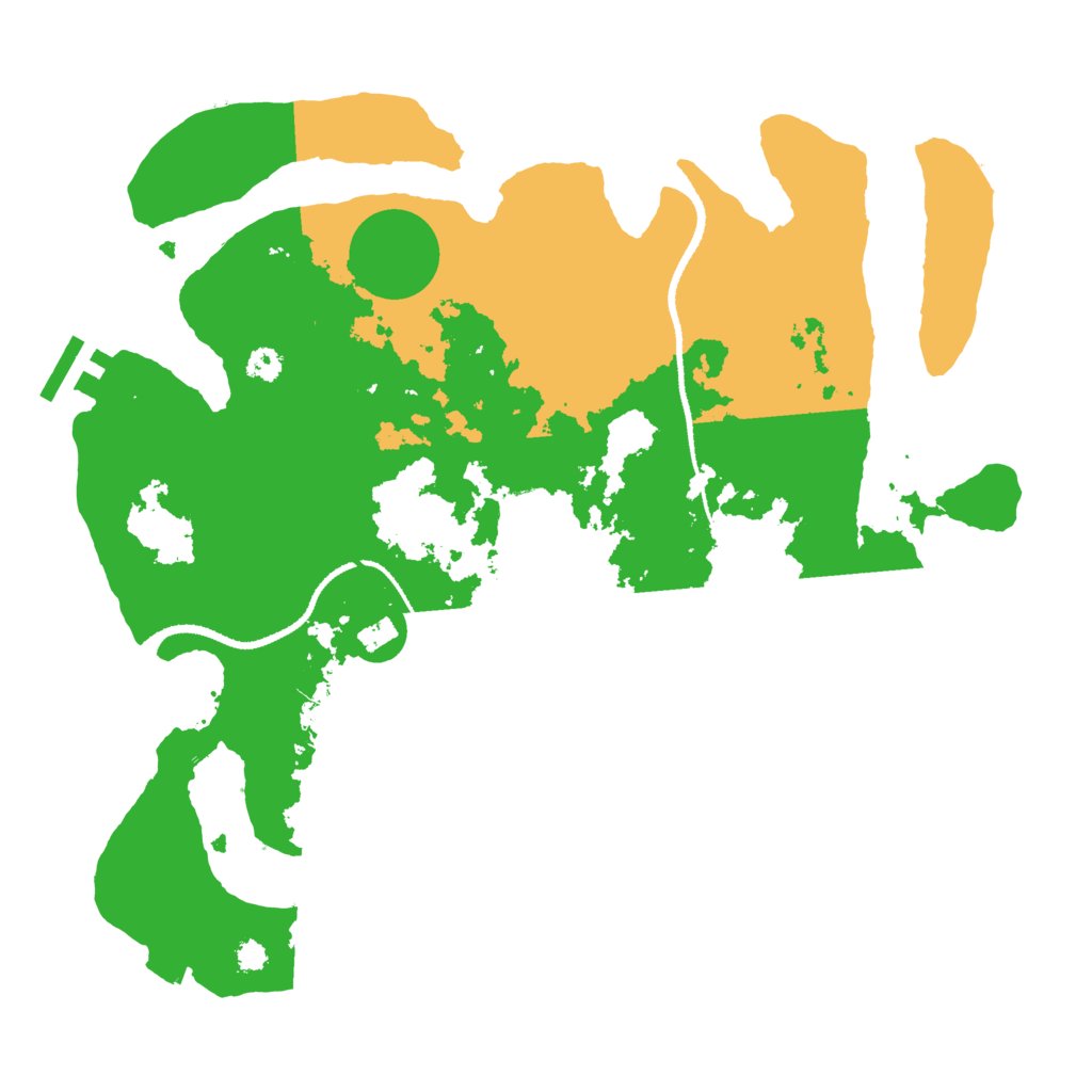 Biome Rust Map: Procedural Map, Size: 3200, Seed: 1758651
