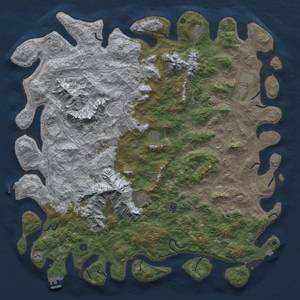 Thumbnail Rust Map: Procedural Map, Size: 6000, Seed: 1892150433, 19 Monuments