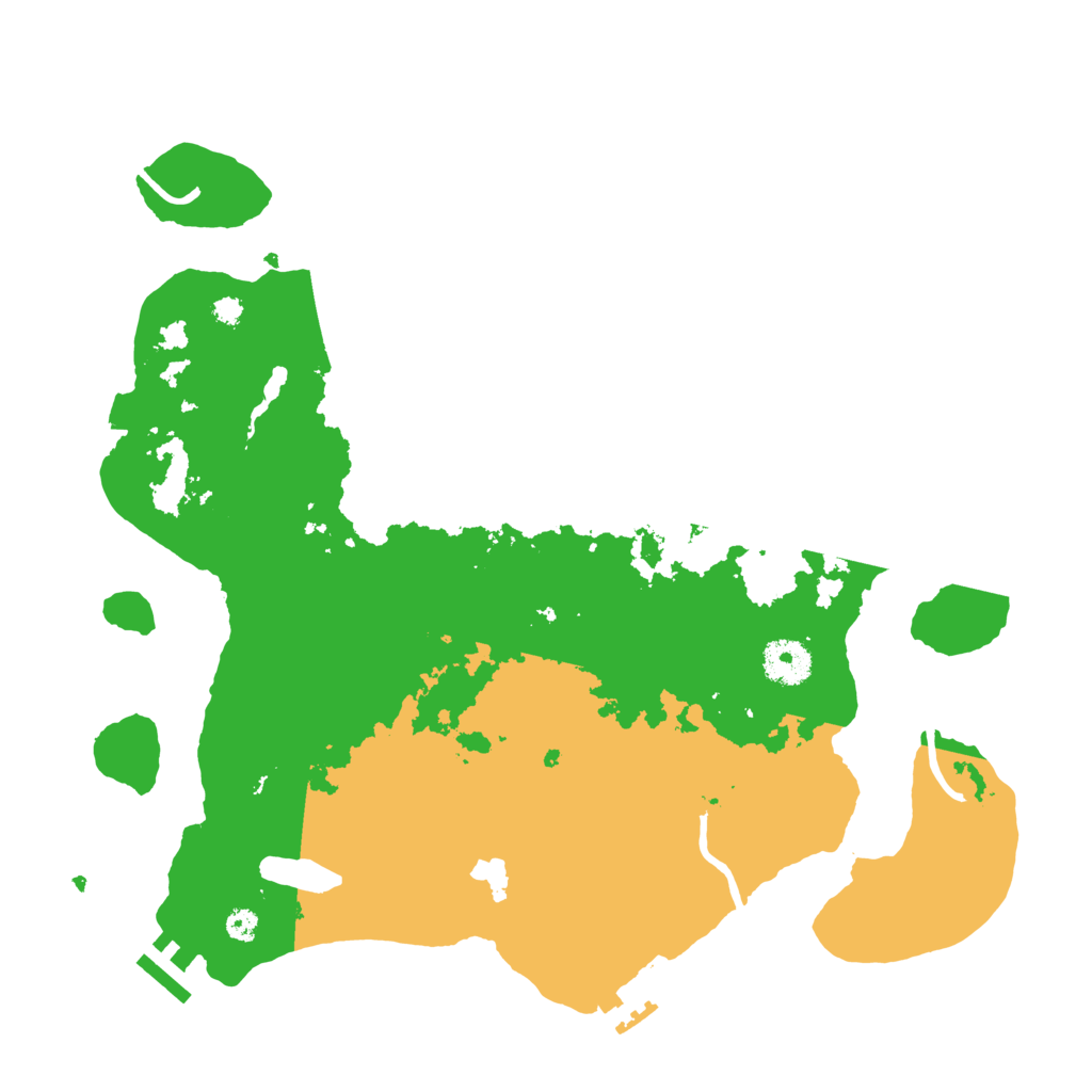 Biome Rust Map: Procedural Map, Size: 3500, Seed: 686906287