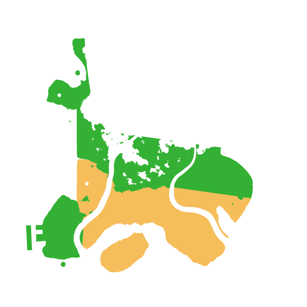 Biome Rust Map: Procedural Map, Size: 2500, Seed: 2039354208