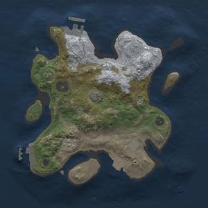 Thumbnail Rust Map: Procedural Map, Size: 2500, Seed: 2039354208, 9 Monuments