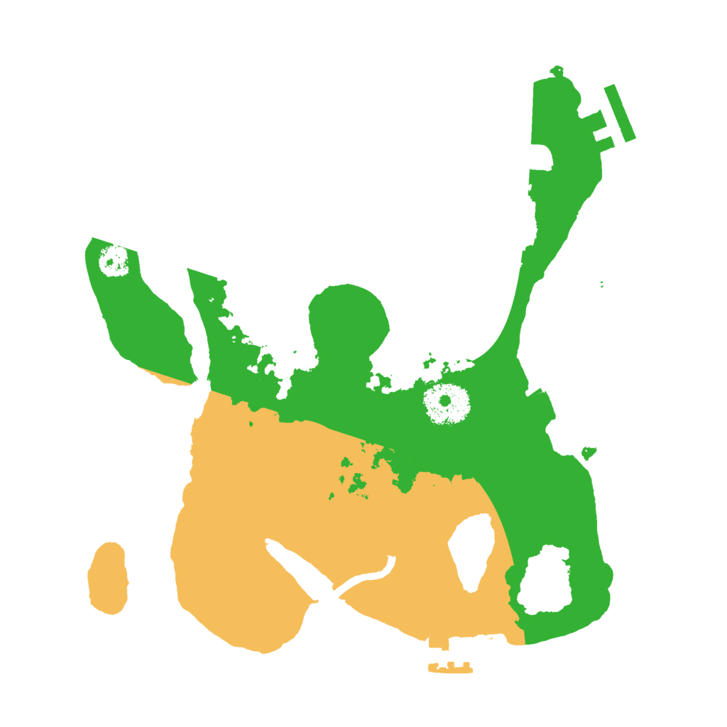 Biome Rust Map: Procedural Map, Size: 2500, Seed: 261108581