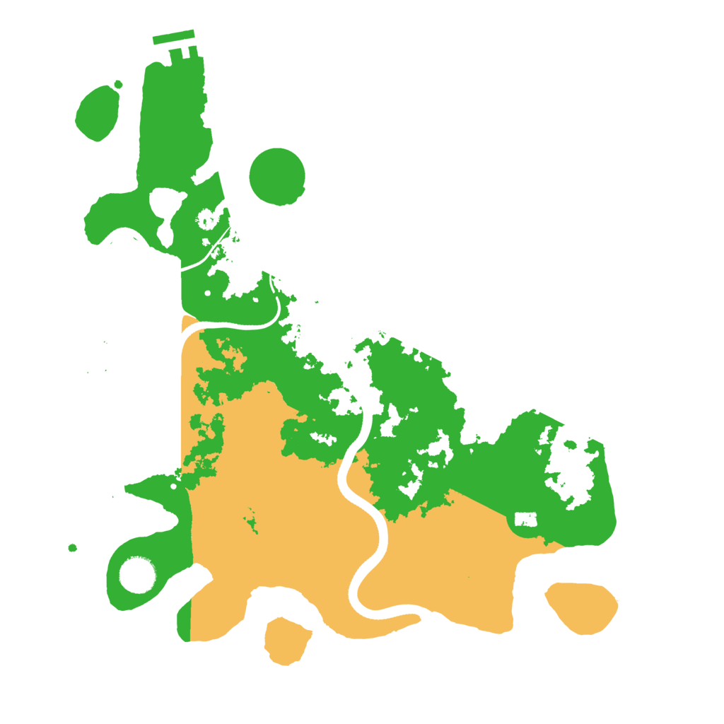 Biome Rust Map: Procedural Map, Size: 3500, Seed: 834021233