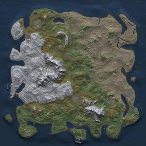 Thumbnail Rust Map: Procedural Map, Size: 5000, Seed: 1542663102, 17 Monuments