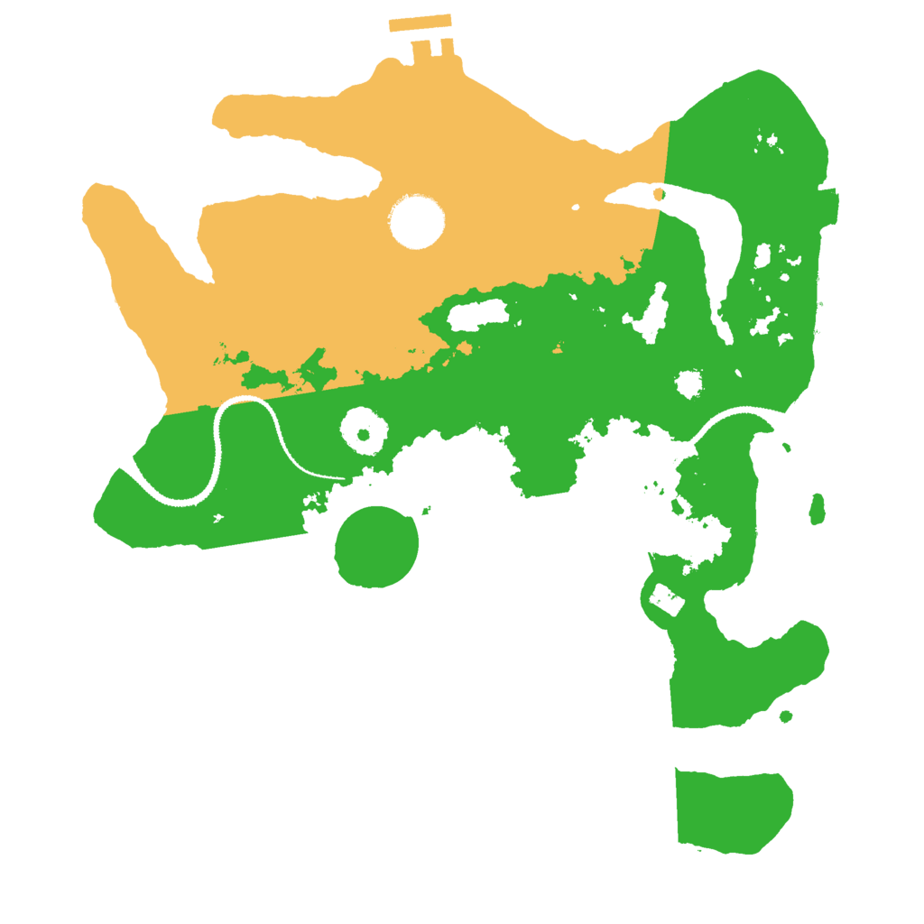 Biome Rust Map: Procedural Map, Size: 3000, Seed: 18251