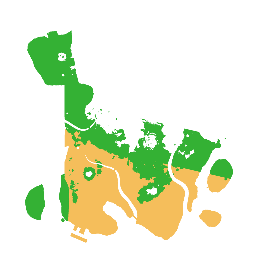 Biome Rust Map: Procedural Map, Size: 3000, Seed: 11043