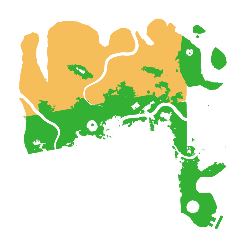 Biome Rust Map: Procedural Map, Size: 3500, Seed: 994607480