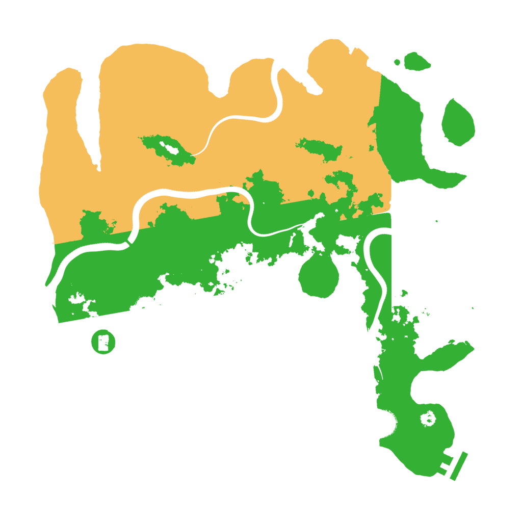 Biome Rust Map: Procedural Map, Size: 3500, Seed: 994607480