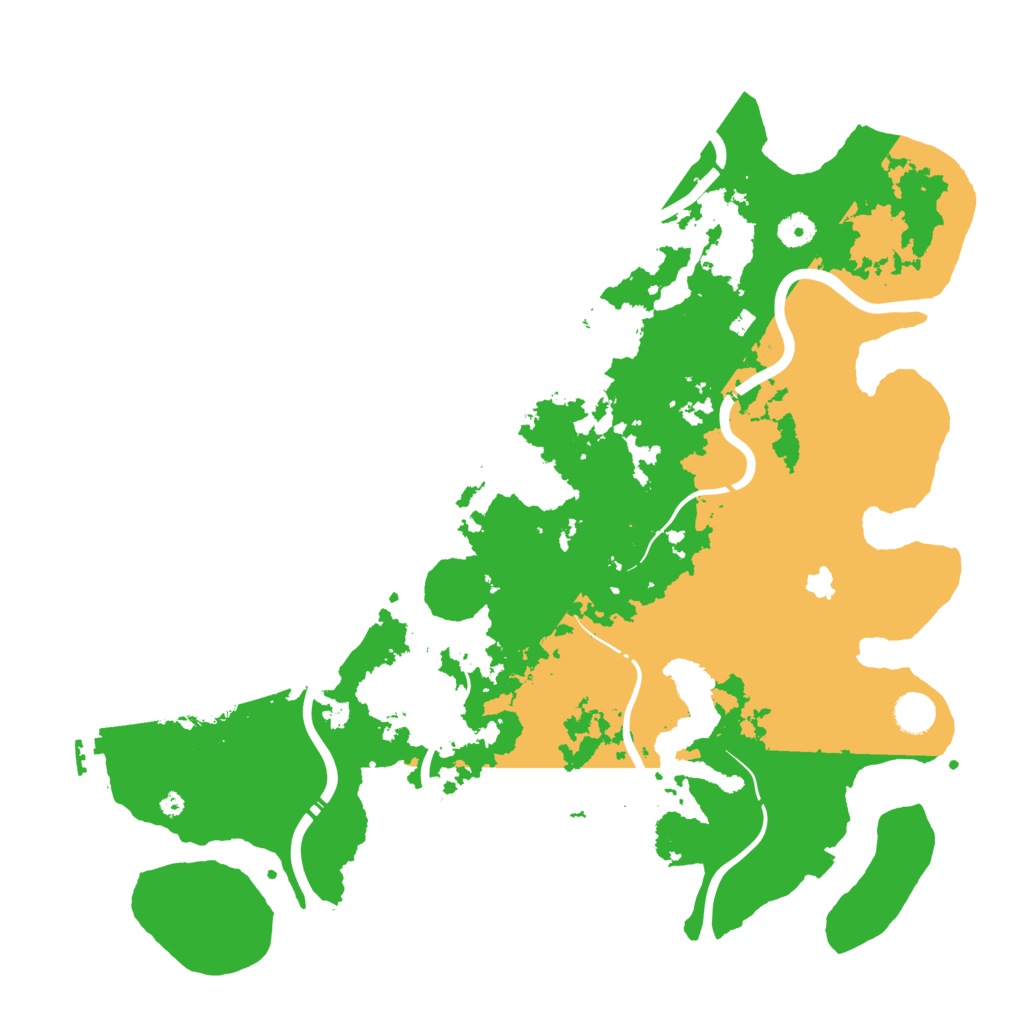 Biome Rust Map: Procedural Map, Size: 4356, Seed: 13525