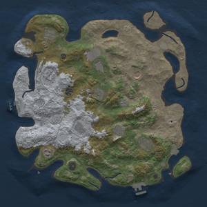 Thumbnail Rust Map: Procedural Map, Size: 4000, Seed: 274308821, 19 Monuments