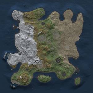 Thumbnail Rust Map: Procedural Map, Size: 3000, Seed: 107714994, 14 Monuments