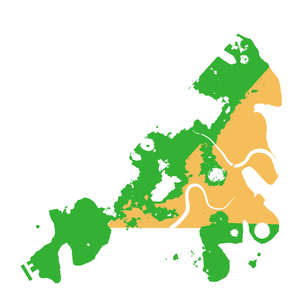 Biome Rust Map: Procedural Map, Size: 3500, Seed: 448466840