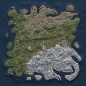 Thumbnail Rust Map: Procedural Map, Size: 4500, Seed: 1759634471, 19 Monuments