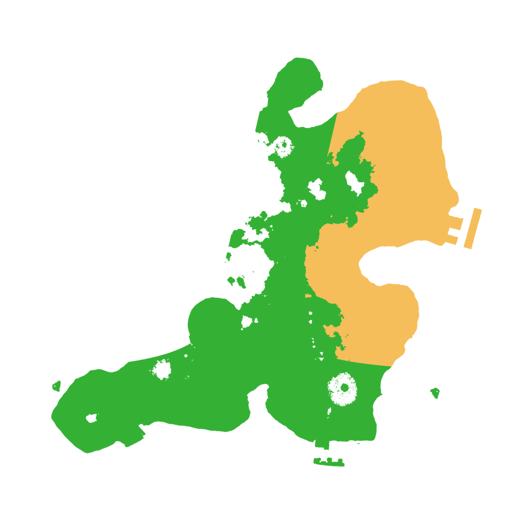 Biome Rust Map: Procedural Map, Size: 2500, Seed: 385634583