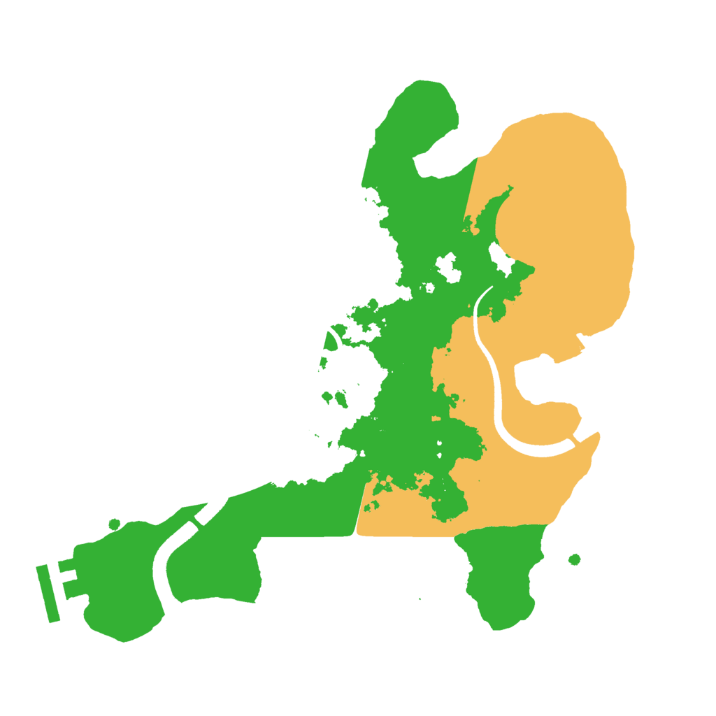 Biome Rust Map: Procedural Map, Size: 2500, Seed: 385634583