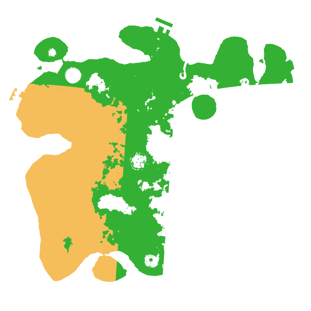 Biome Rust Map: Procedural Map, Size: 3500, Seed: 95131124