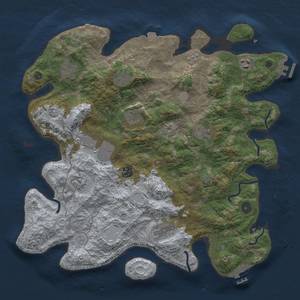 Thumbnail Rust Map: Procedural Map, Size: 4000, Seed: 1539085227, 18 Monuments