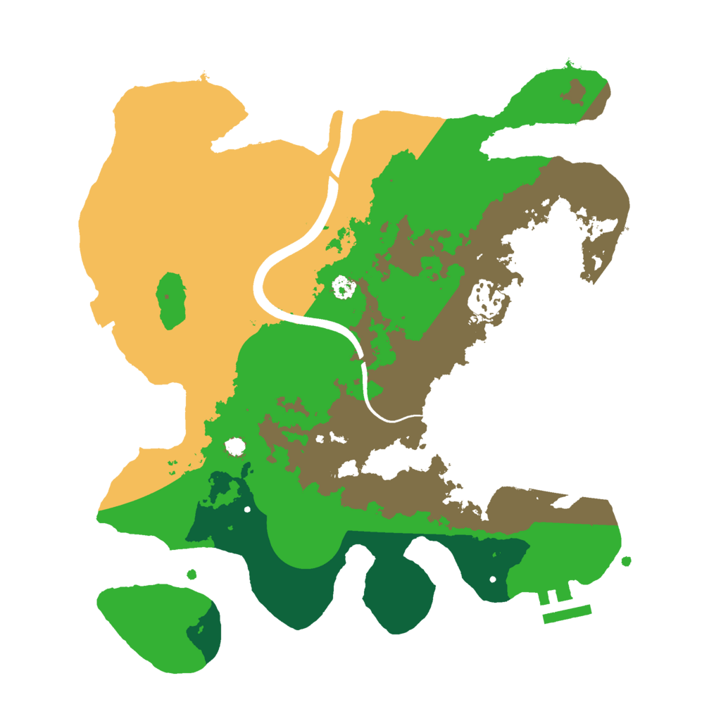 Biome Rust Map: Procedural Map, Size: 3000, Seed: 657256223