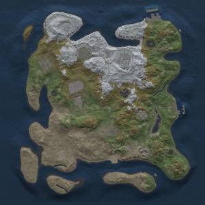 Thumbnail Rust Map: Procedural Map, Size: 3500, Seed: 137565305, 16 Monuments