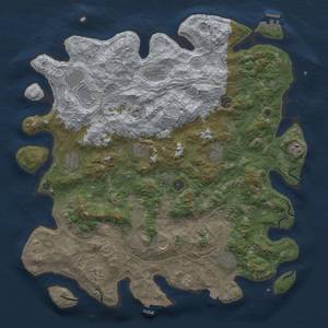 Thumbnail Rust Map: Procedural Map, Size: 4700, Seed: 70893014, 19 Monuments