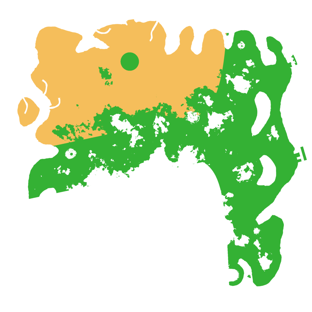 Biome Rust Map: Procedural Map, Size: 4500, Seed: 24670