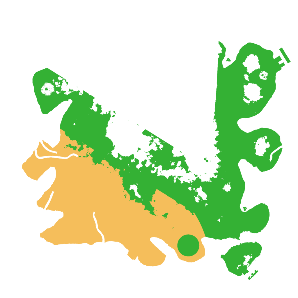 Biome Rust Map: Procedural Map, Size: 3600, Seed: 10608