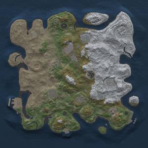 Thumbnail Rust Map: Procedural Map, Size: 3800, Seed: 1131329554, 18 Monuments