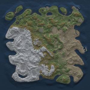 Thumbnail Rust Map: Procedural Map, Size: 4500, Seed: 467471731, 19 Monuments