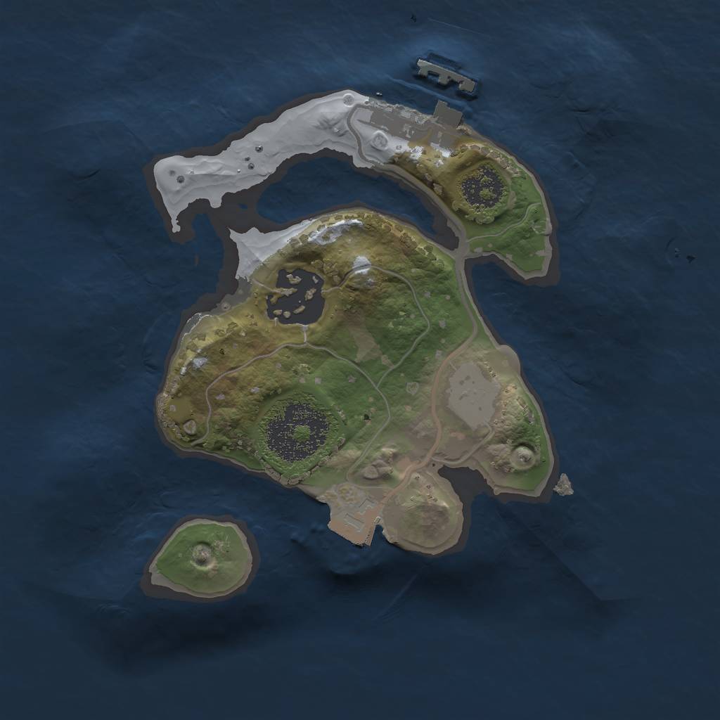 Rust Map: Procedural Map, Size: 1800, Seed: 1558808353, 5 Monuments