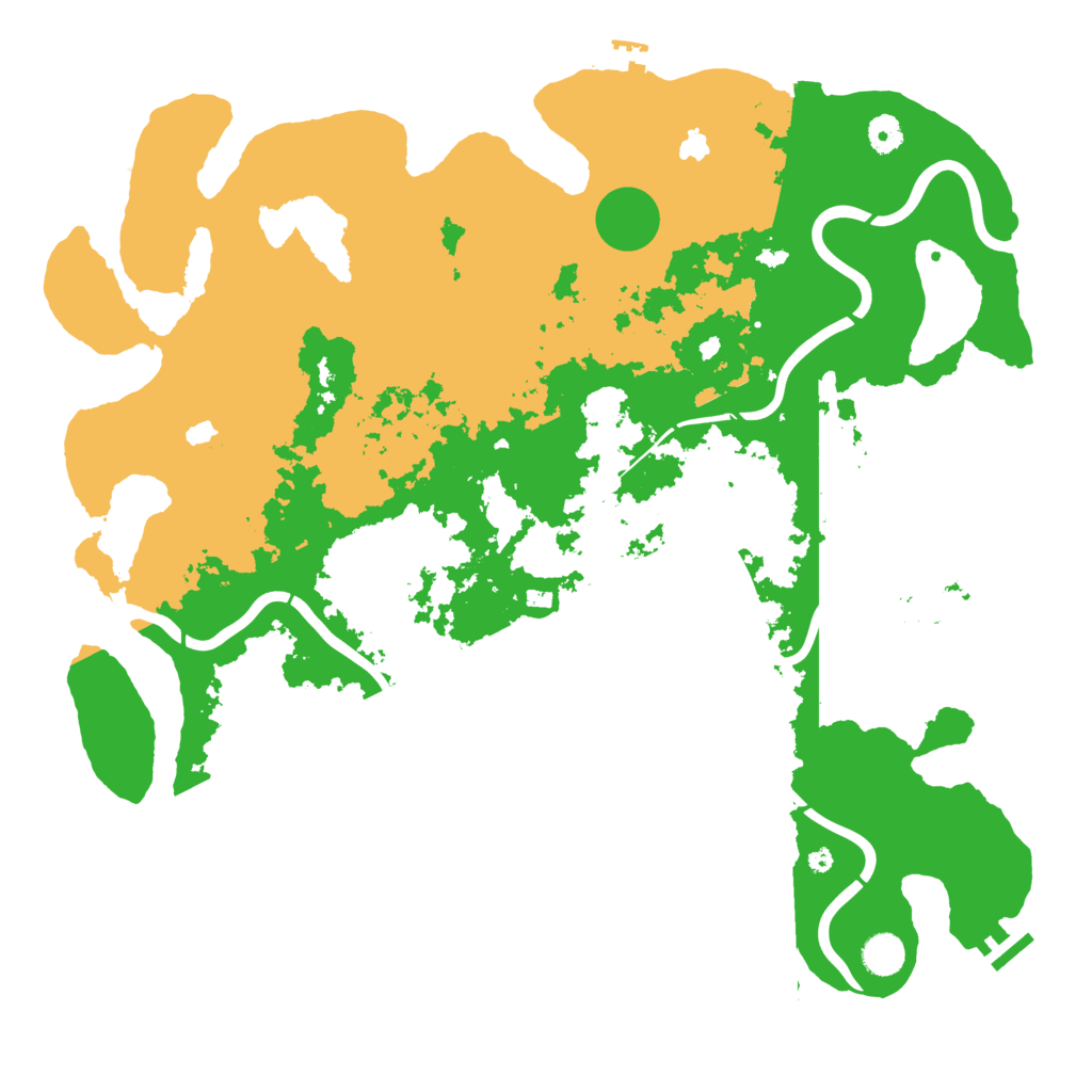 Biome Rust Map: Procedural Map, Size: 4500, Seed: 812632