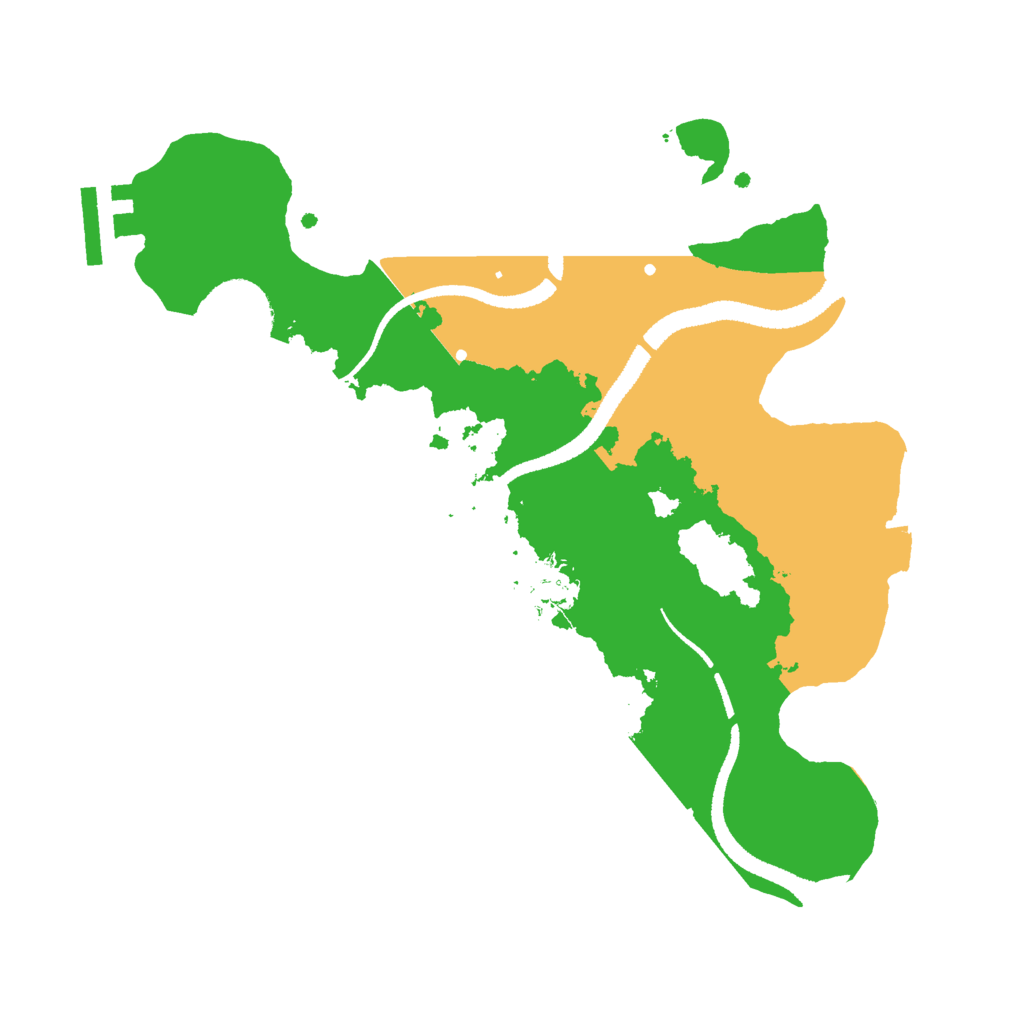 Biome Rust Map: Procedural Map, Size: 2650, Seed: 49465