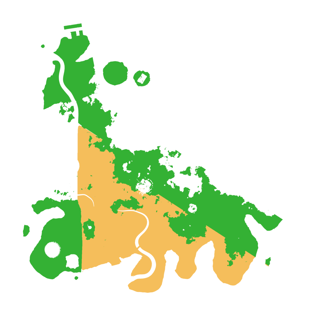 Biome Rust Map: Procedural Map, Size: 3500, Seed: 1313105340