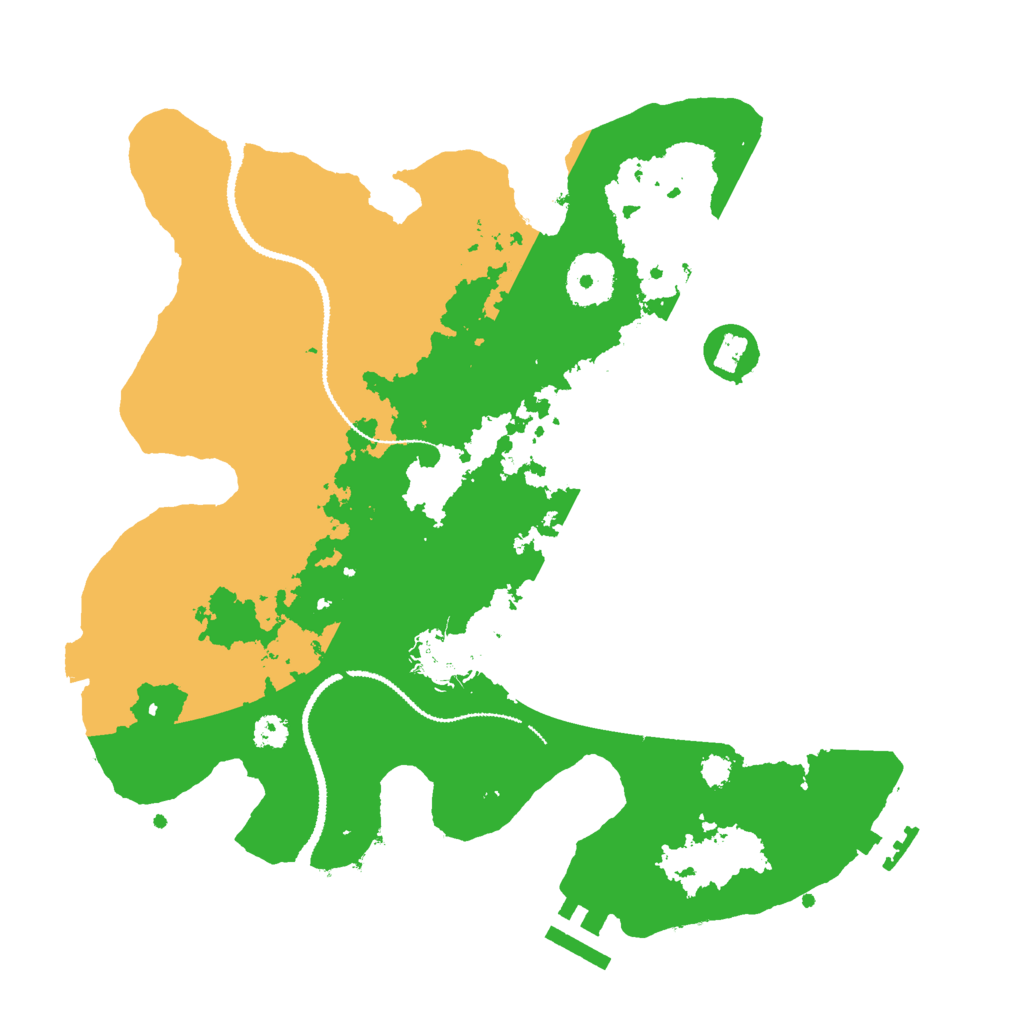 Biome Rust Map: Procedural Map, Size: 3000, Seed: 1817183488
