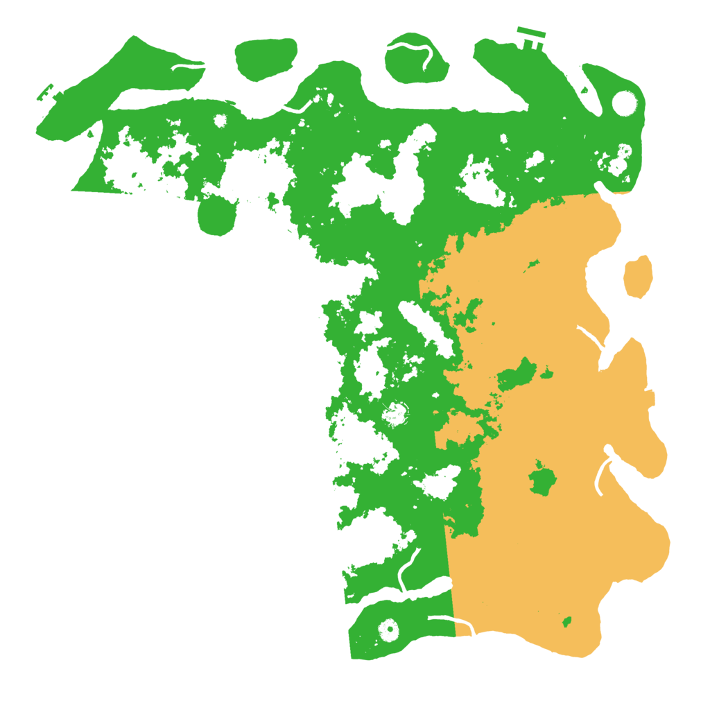 Biome Rust Map: Procedural Map, Size: 5000, Seed: 46534