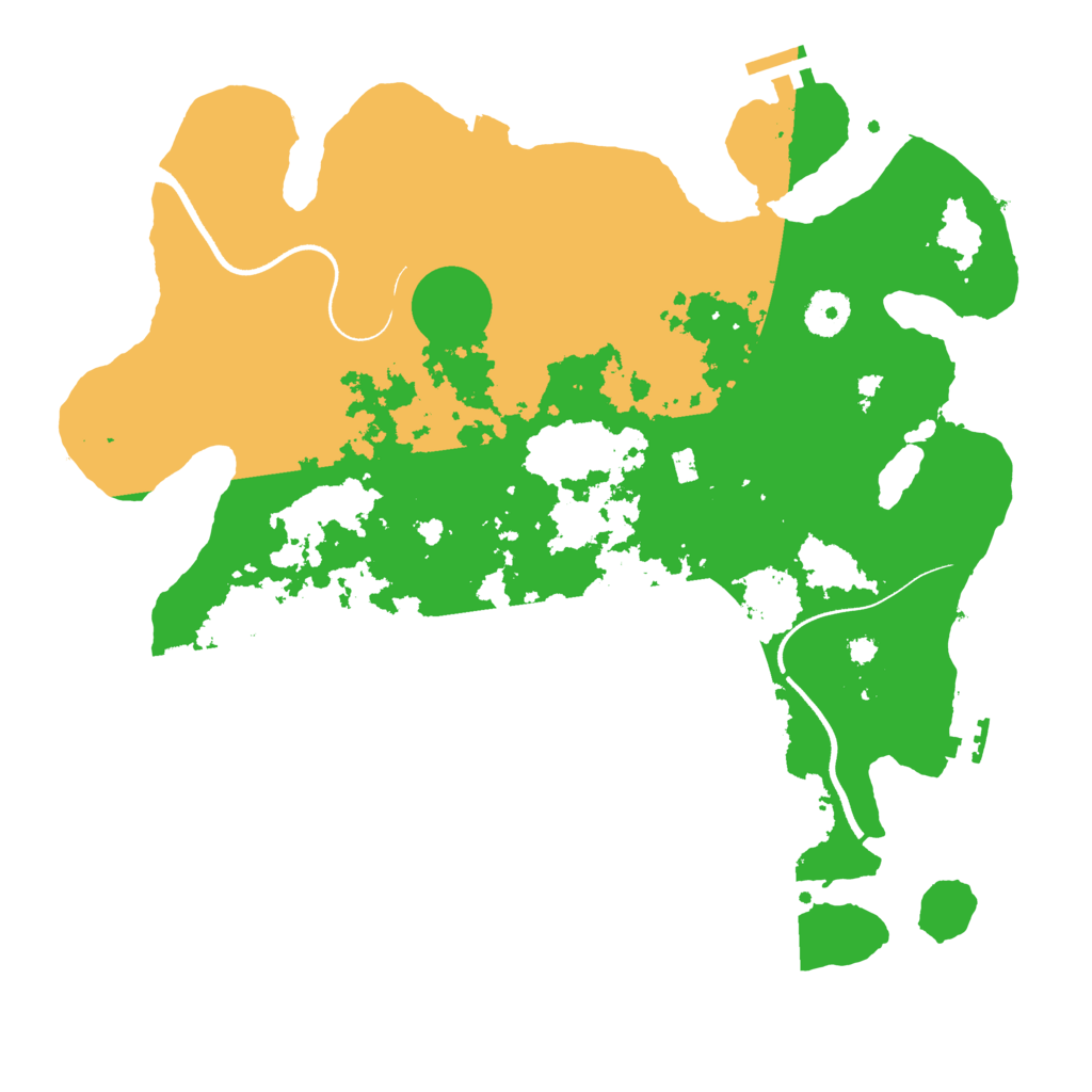 Biome Rust Map: Procedural Map, Size: 3600, Seed: 521820281