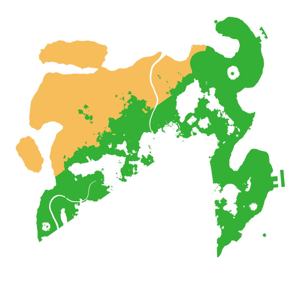 Biome Rust Map: Procedural Map, Size: 3500, Seed: 1225037310