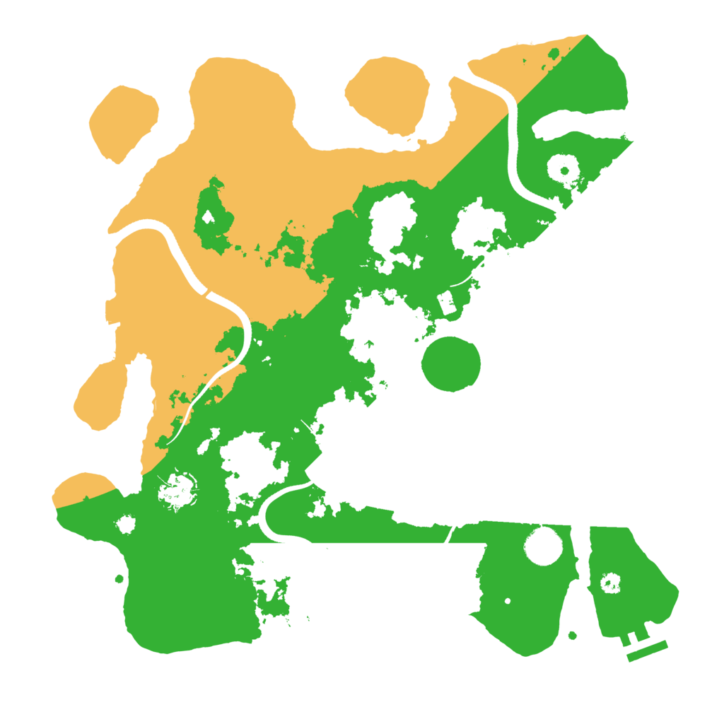 Biome Rust Map: Procedural Map, Size: 3500, Seed: 889952171