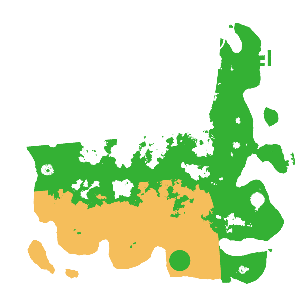 Biome Rust Map: Procedural Map, Size: 3800, Seed: 13582993