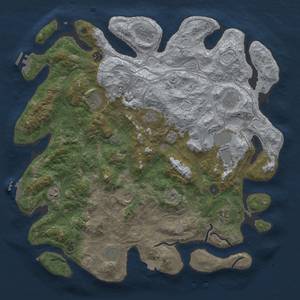 Thumbnail Rust Map: Procedural Map, Size: 4500, Seed: 259153856, 19 Monuments